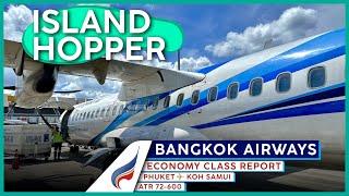 BANGKOK AIRWAYS ATR72  Economy Class 【4K Trip Report Phuket to Koh Samui】The Island Express