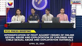 PCO Press Briefing with PNP & DOJ 04252024