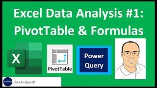 Excel Data Analysis Class 01 PivotTables Power Query Formulas and Charts