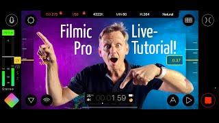 Filmic Pro Version 7 Tutorial 2023 deutsch Filmen mit Smartphone wie ein Profi