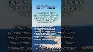 Kunut 1 Duası Türkçe Yazılışlı ve Tecvitli Okuyuşlu