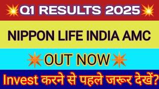 Nippon India Q1 Results  Nippon Life India Asset Management Ltd Share Nippon India AMC Latest News