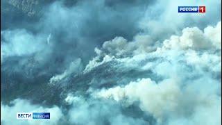 Грозовой пожар в Усть-Абаканском районе третьи сутки горит лес