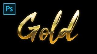 Photoshop Gold Text Effect