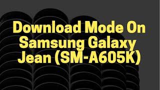 Demo Booting Samsung Galaxy Jean into Download Mode