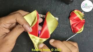 Multi color bow Making Tutorial with ribon  Ramisa Point