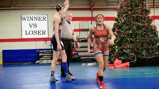 Boys Pinning girls in wrestling