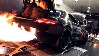 RADO Twin-Turbo Mercedes AMG SLS - Amazing Dyno FIREBALL