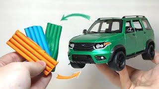 Turning plasticine into a car UAZ Patriot how do I do it?