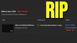 ACTIVISION IS TRYING TO TAKE MY CHANNEL DOWN not clickbait