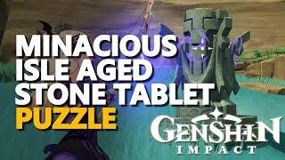 Minacious Isle Aged Stone Tablet Puzzle Genshin Impact