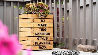 How to Make This Modern Style Planter Box