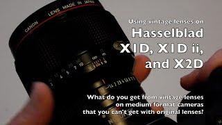 Hasselblad X2D  X1D - why vintage lenses make sense. Episode 1 the Canon EF 200 f2 and TS-E 17mm f4