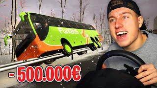 SCHNEE UNFALL im FLIXBUS Simulator Lenkrad