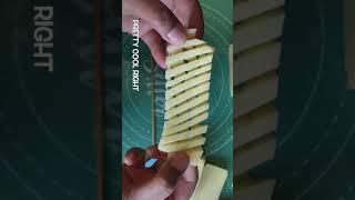 Cool Potato Cutting Hack spiral potato - can fry or bake #Shorts