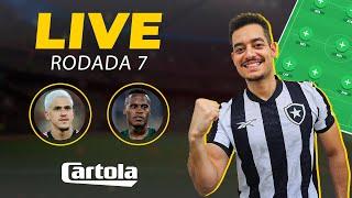 LIVE CARTOLA 2024 - RODADA 7 - VAI ESCOLHER HULK OU PAULINHO?