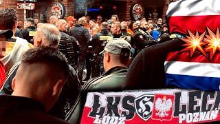 Straßen-Action Hools im Block & Festnahmen vor Ort Polen vs. Niederlande