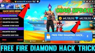 FREE FIRE DIAMOND HACK  FREE FIRE NEW MOD MENU OB45  UNLIMITED DIAMOND SCRIPT MOD APK