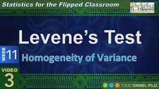 Levene’s Test of Homogeneity of Variance in SPSS 11-3