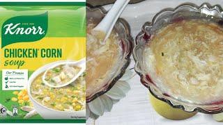 Chicken Corn Soup Recipe  Knorr Chinese Soup How To Cook Knorr Chicken Corn Soup at home  Review