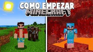 Como empezar en Minecraft de LA MEJOR MANERA