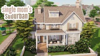 single moms suburban \\ The Sims 4 speed build