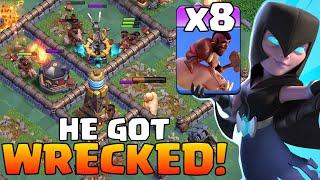 Hog Gliders + Night Witches OVERWHELM Max BH10  Clash of Clans Builder Base 2.0