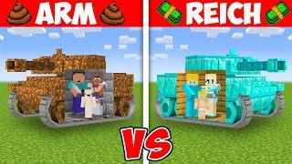 Billy Familie Arm vs Ukri Familie Reich PANZER HAUS BAU CHALLENGE in Minecraft