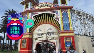 Luna Park Theme Park Walkthrough - Melbourne Australia  Birdew Reviews