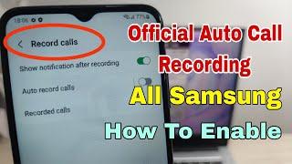 Enable Call Recorder. All Samsung Android 11 12 13 Change CSC Code Enable Call Recorder.