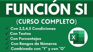 Función SI en Excel - Curso Completo Excel  17 Ejemplos-Básico-Intermedio-Avanzado