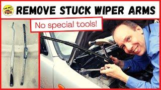 How To Remove Stuck Windscreen Wiper Arms Without Special Tools