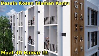 Desain Kosan ini Sangat Optimal Lahan Terbatas tapi bisa 40 Kamar