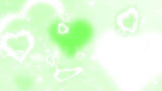 Y2k Blurred and Glittering Green Stars and Hearts Background  1 Hour Looped HD