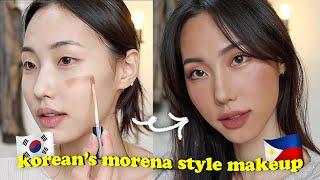 Trying MORENA Style Makeup  Filipino Beauty Standards