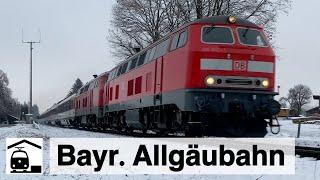 Bayerische Allgäubahn 2020 BR 218 BR 223 ER20 und BR 612 RegioSwinger