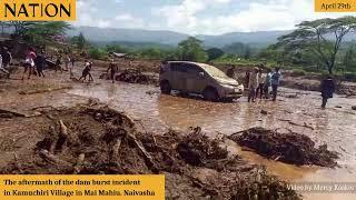 Aftermath of Kijabe Dam burst incident in Kamuchiri Village in Mai Mahiu