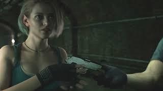 Leon Gives Jill an Unloaded Gun and She Shoots it