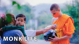 Buddhist Monks Collecting Alms  The Monk Life