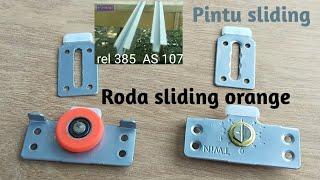 Cara pasang rel dan roda orange pintu sliding _385 rel as 107