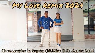 My Love Remix 2024Line DanceCoach Sugeng Demo & Count