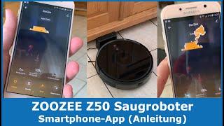 ZOOZEE Z50 Saugroboter mit Wischfunktion  Mit Tuya Smart App steuern Anleitung fürs Smartphone