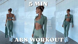 5 min ABS WORKOUT  tone your stomach with me