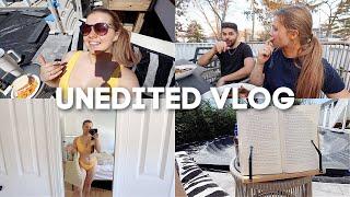 1.5 HOUR UNEDITED VLOG bathing suit try on cooking summer weather & more ️