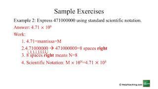 Scientific Notation  Math and Science Lesson