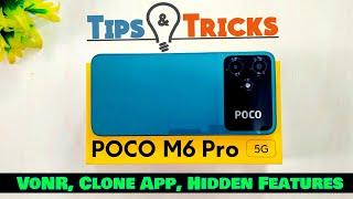 POCO M6 Pro  Redmi 12 5G  Tips-Tricks & Hidden Features  POCO M6 Pro VoNR & Clone App