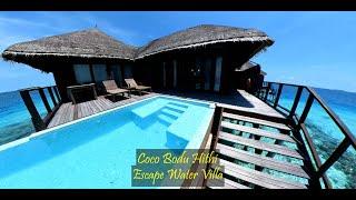 Coco Bodu Hithi Maldives  Escape Water Villa With Pool Tour  Ronan Jonet I Insta 360 One X2