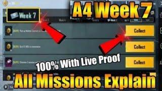 BGMI A4 Week 7 Missions Explain  Royale Pass Snowfall Supreme Week 7 All Mission Explain