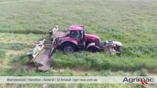 Case IH Optum and Krone Butterfly Mower Conditioner