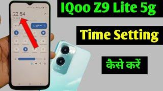 iqoo Z9 Lite 5g me time Setting kaise kare  how to set time iqoo Z9 Lite 5g